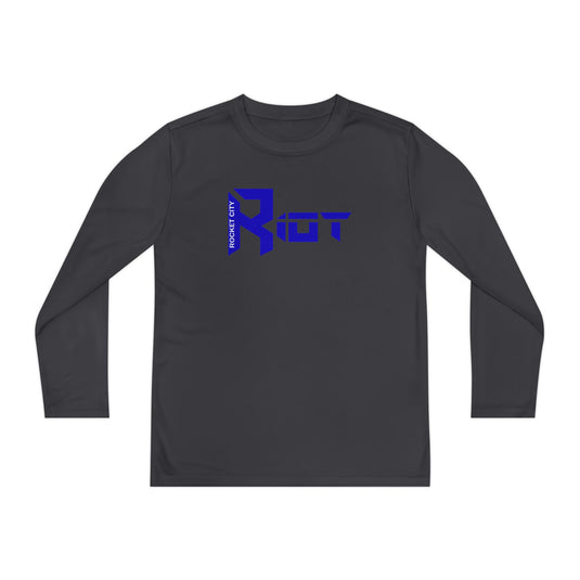 Rocket City Riot Unisex Youth Long Sleeve Competitor Moisture Wicking Shirt