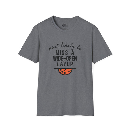 Most Likely To Basketball Adult Unisex Basic T-Shirt