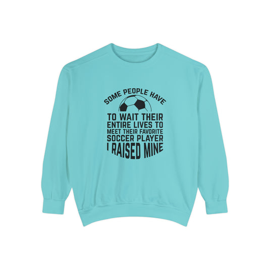 Some People Have to Wait Soccer Adult Unisex Premium Crewneck Sweatshirt