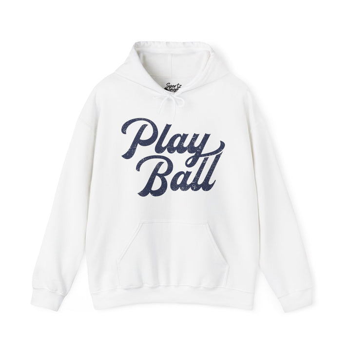 Play Ball Baseball Adult Unisex Hooded Sweatshirt