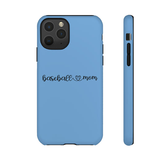 Baseball Mom Phone Case with Heart