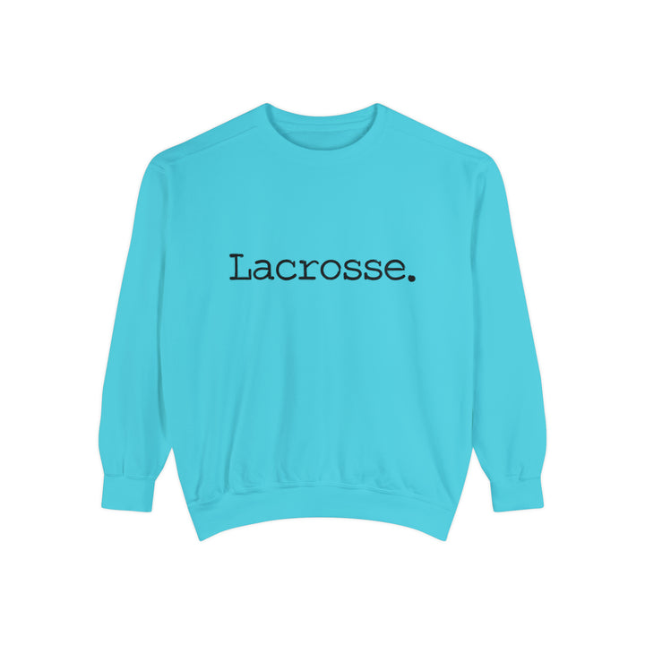 Typewriter Design Lacrosse Adult Unisex Premium Crewneck Sweatshirt