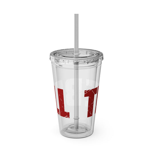 Tee Ball 16 oz Sunsplash Tumbler with Straw