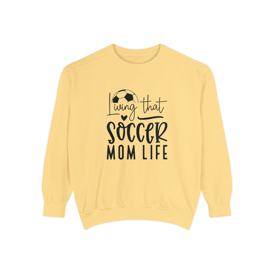 Living That Soccer Mom Life Adult Unisex Premium Crewneck Sweatshirt