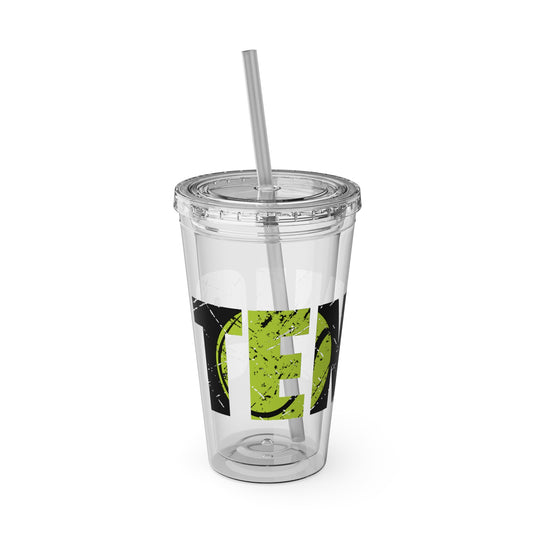 Tennis 16 oz Sunsplash Tumbler with Straw