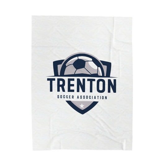 Trenton Soccer Association Velveteen Plush Blanket