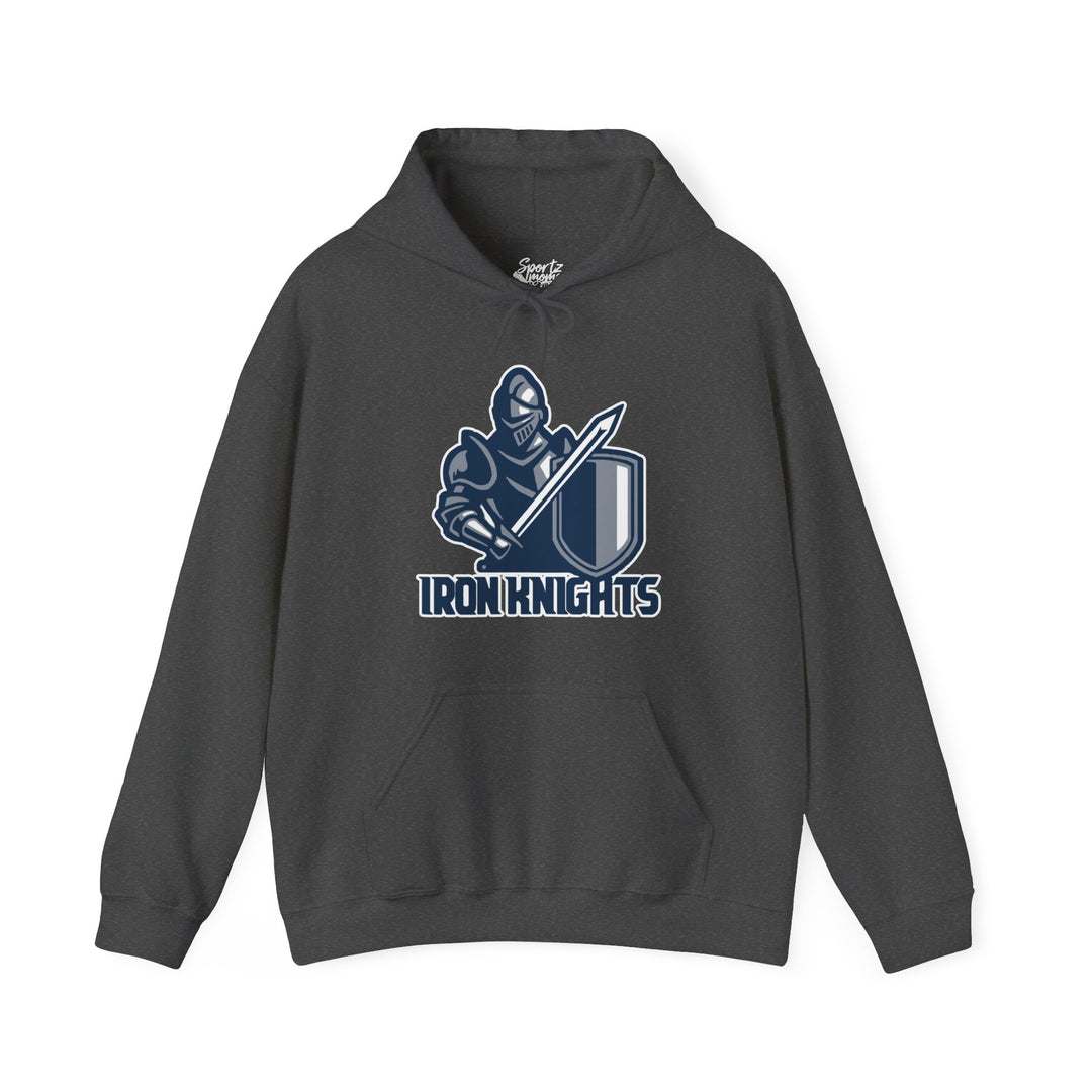 Iron Knights Adult Unisex Hooded Sweatshirt w/Knight Design