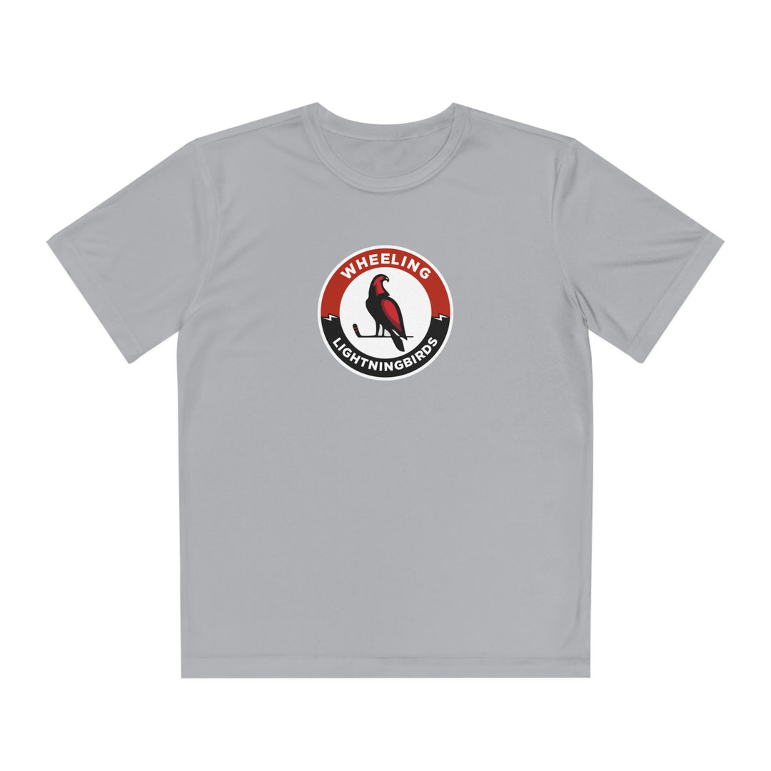 Wheeling Lightningbirds Unisex Youth Short Sleeve Competitor Moisture Wicking T-Shirt