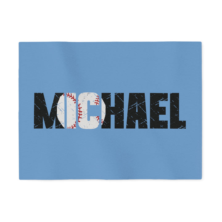 Baseball Sweatshirt Blanket w/Custom Name