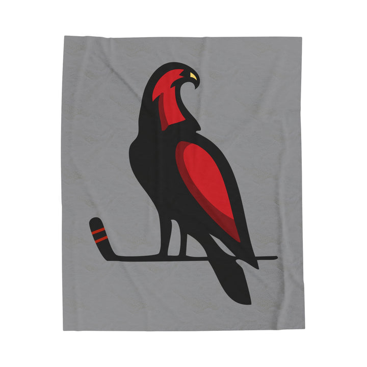 Wheeling Lightningbirds Velveteen Plush Blanket - Bird Logo Only
