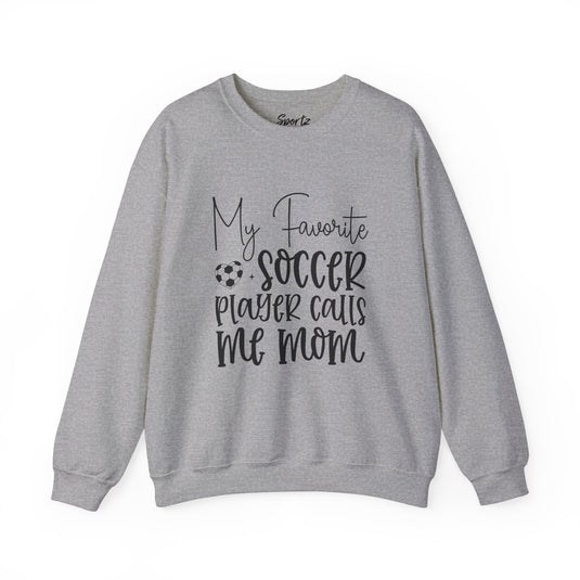 My Favorite Soccer Player Adult Unisex Basic Crewneck Sweatshirt