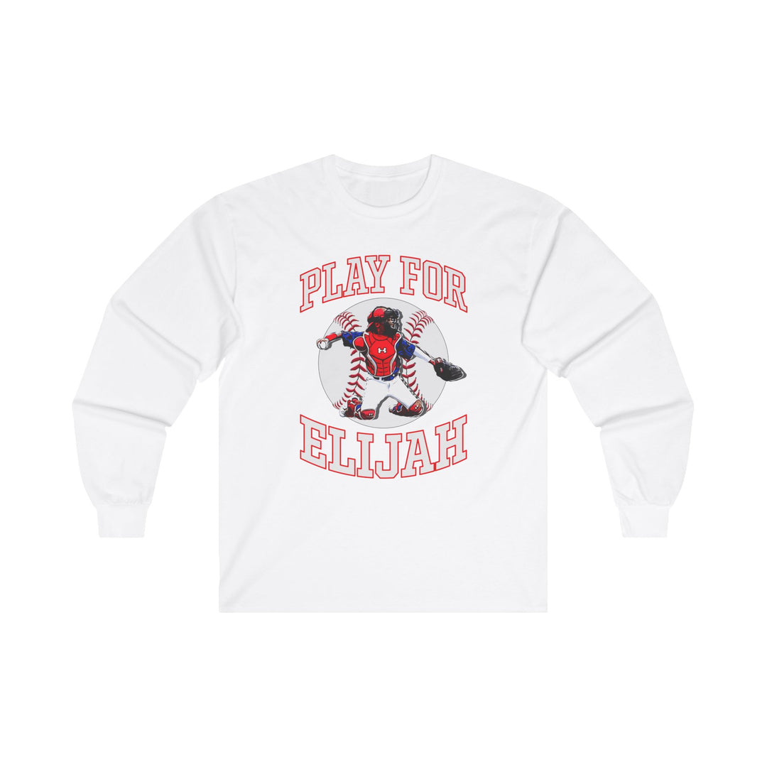 Play for Elijah Unisex Adult Long Sleeve Tee