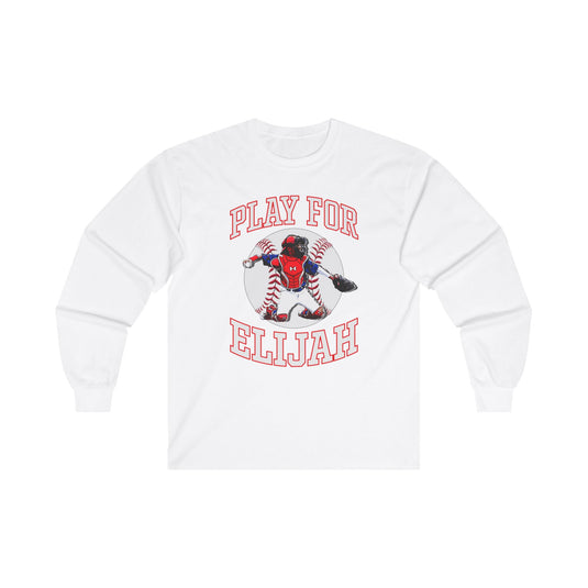 Play for Elijah Unisex Adult Basic Long Sleeve Tee