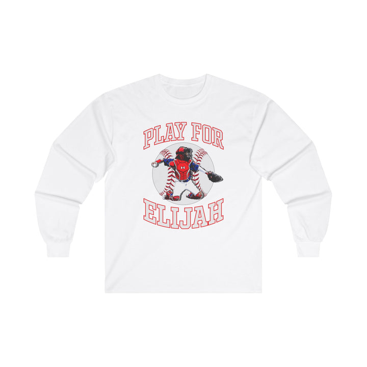 Play for Elijah Unisex Adult Long Sleeve Tee