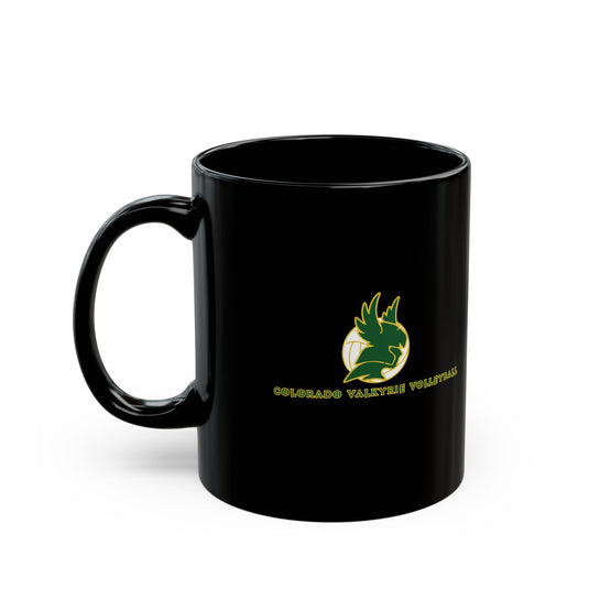 Colorado Valkyrie Volleyball Club Black Mug