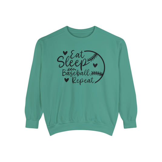 Eat Sleep Baseball Repeat Adult Unisex Premium Crewneck Sweatshirt