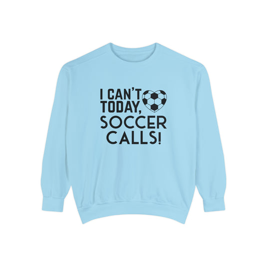 I Can't Today Soccer Adult Unisex Premium Crewneck Sweatshirt