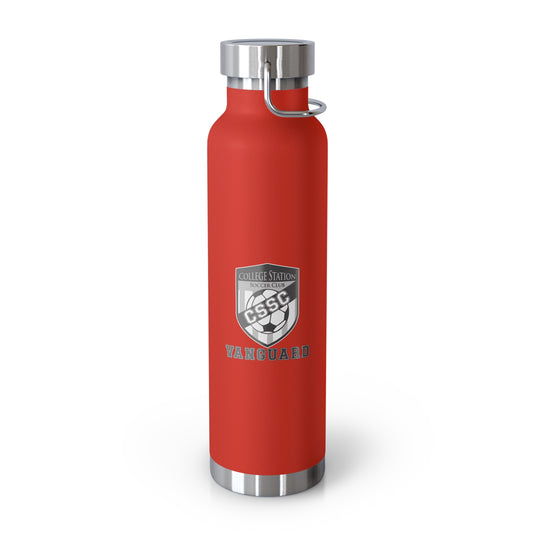 College Station Soccer Club Vanguard Copper Vacuum Insulated Bottle 22oz w/Custom Name