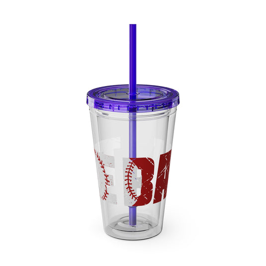 Tee Ball 16 oz Sunsplash Tumbler with Straw