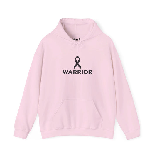 Cancer Ribbon Warrior Adult Unisex Basic Hooded Sweatshirt