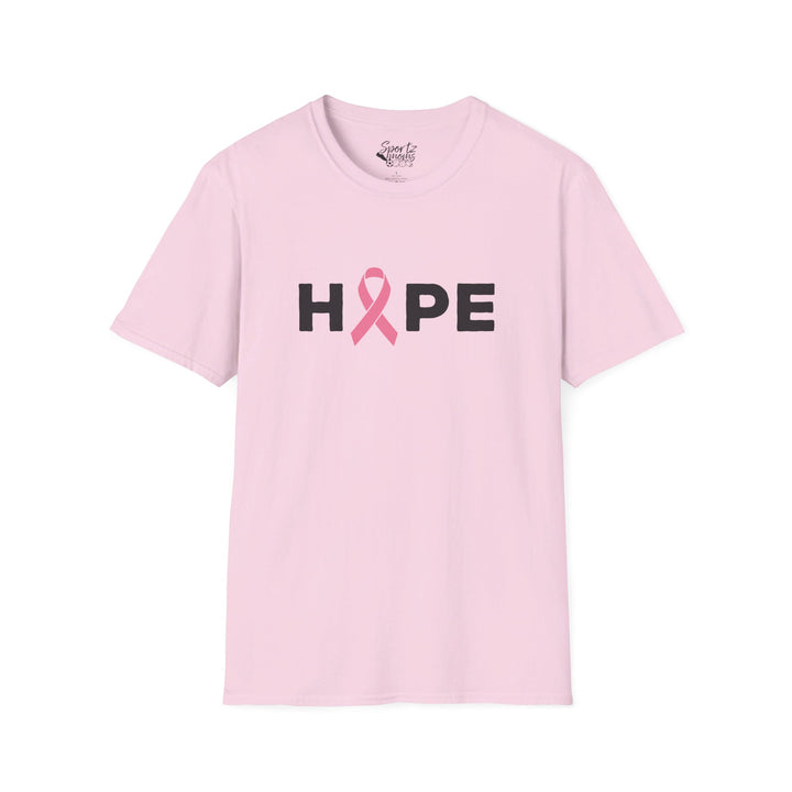 Hope Cancer Ribbon Adult Unisex T-Shirt
