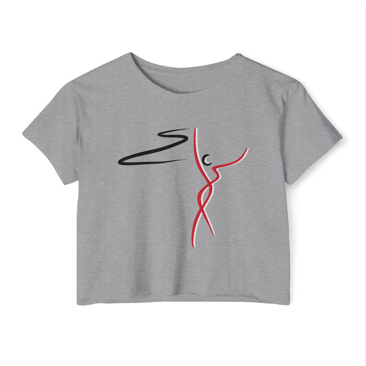 First Landing Dance Center Women's Mid-Level Cropped T-shirt