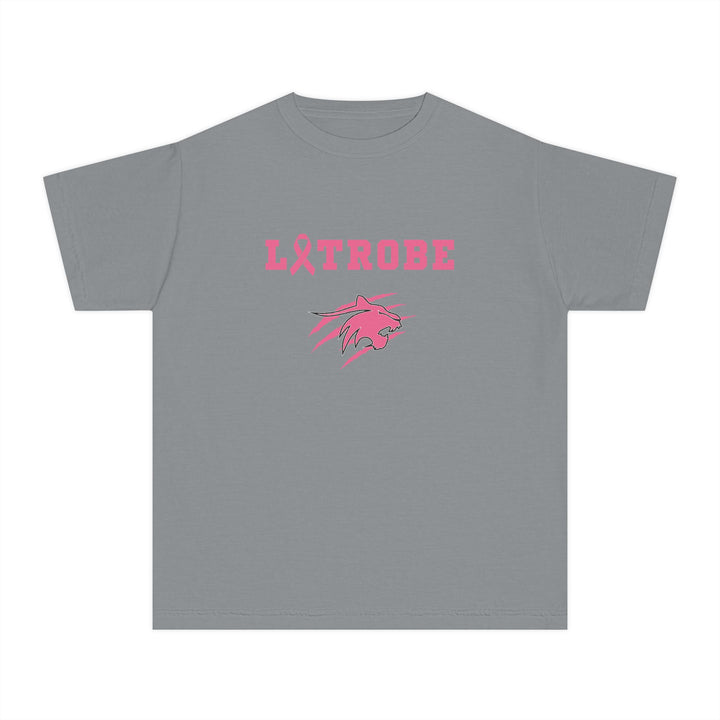 Latrobe Boys Soccer Unisex Youth Premium T-Shirt - Cancer Design