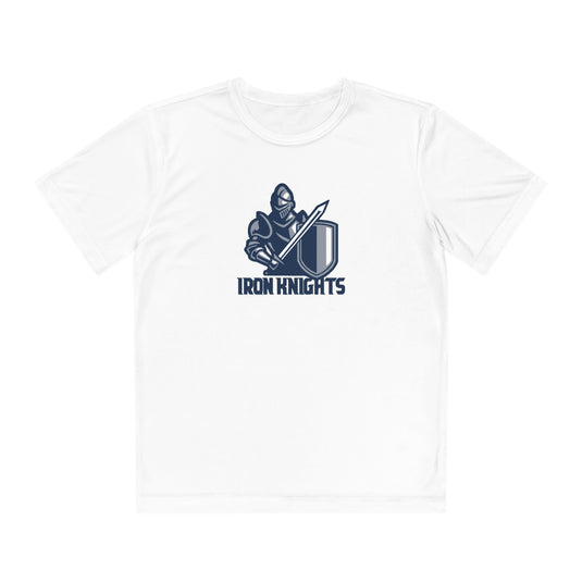 Iron Knights Youth Short Sleeve Competitor Moisture Wicking Tee w/Knight Logo Only