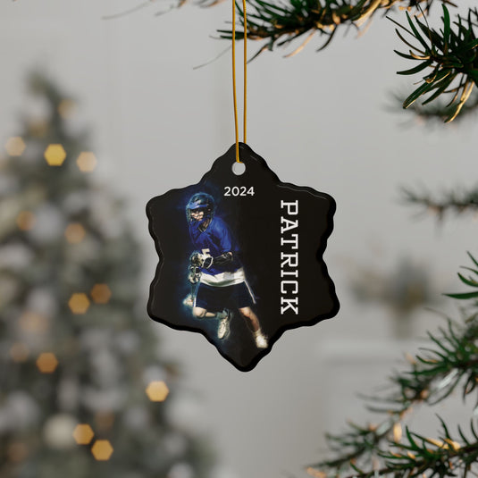 Custom Picture Ceramic Ornament - Gritty Effect