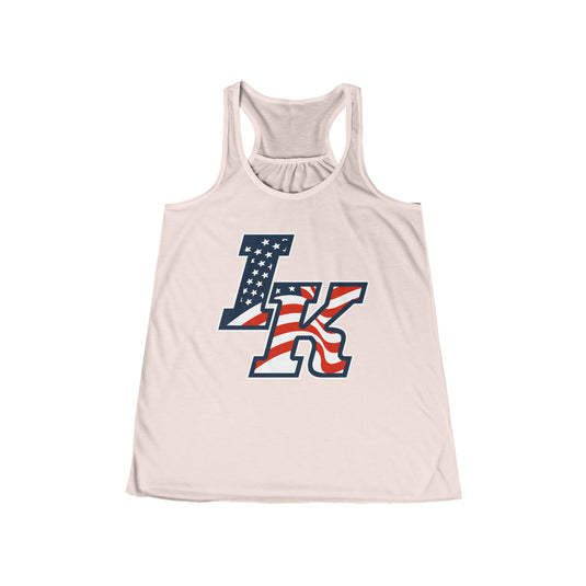 Iron Knights Women's Flowy Racerback Tank w/Flag Design