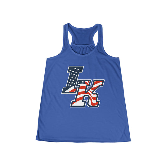 Iron Knights Women's Flowy Racerback Tank w/Flag Design