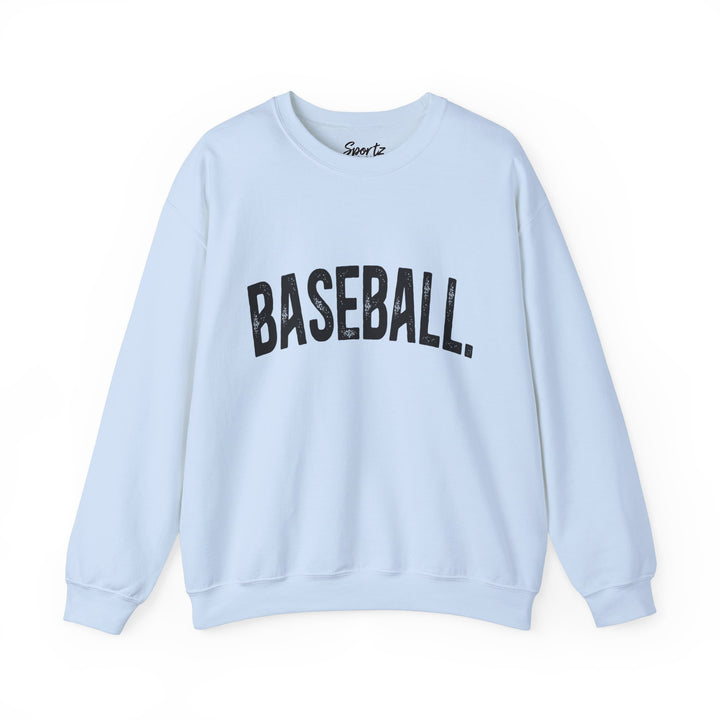 Rustic Design Baseball Adult Unisex Crewneck Sweatshirt