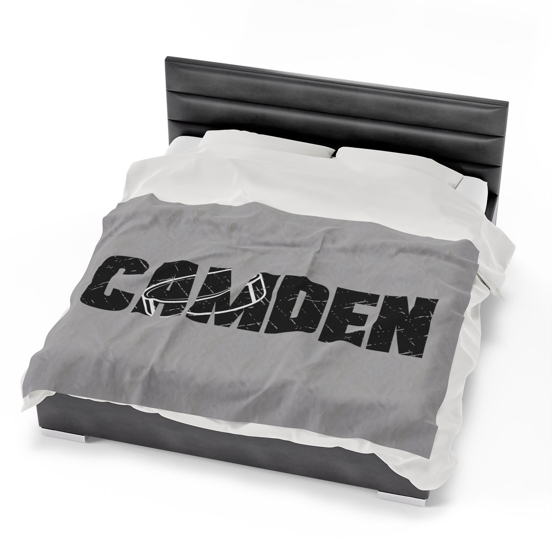 Hockey Plush Blanket w/Custom Name