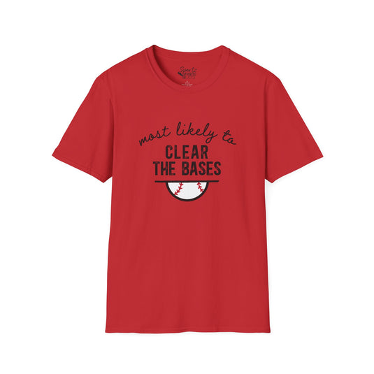 Most Likely To Baseball Adult Unisex Basic T-Shirt