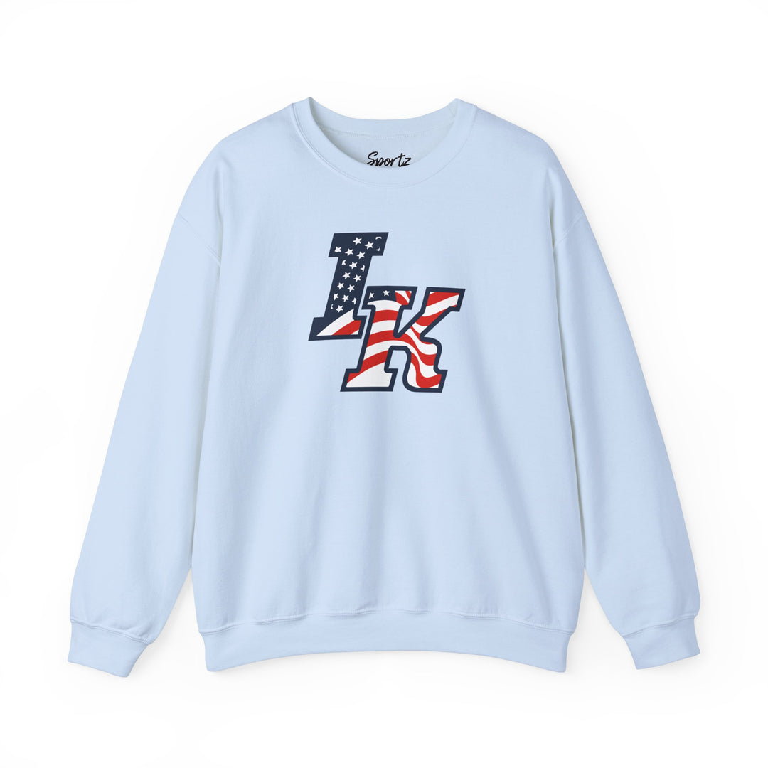 Iron Knights Adult Unisex Crewneck Sweatshirt W/Flag Logo Only