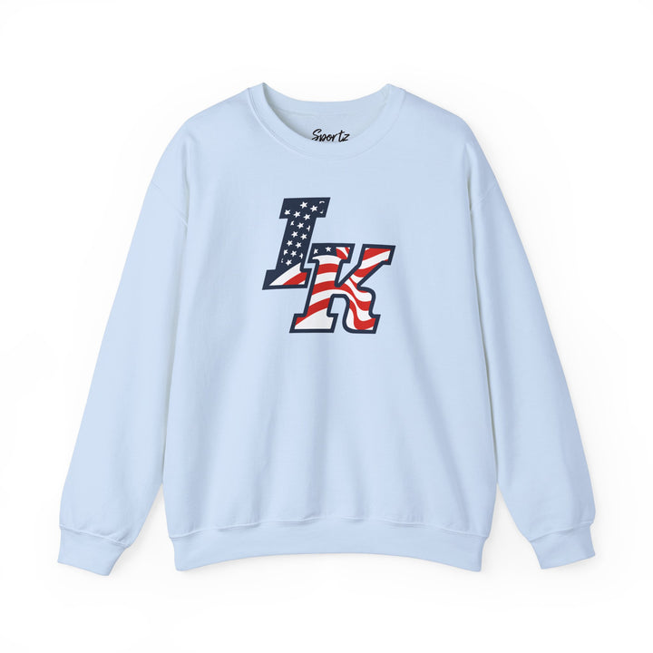 Iron Knights Adult Unisex Crewneck Sweatshirt W/Flag Logo Only