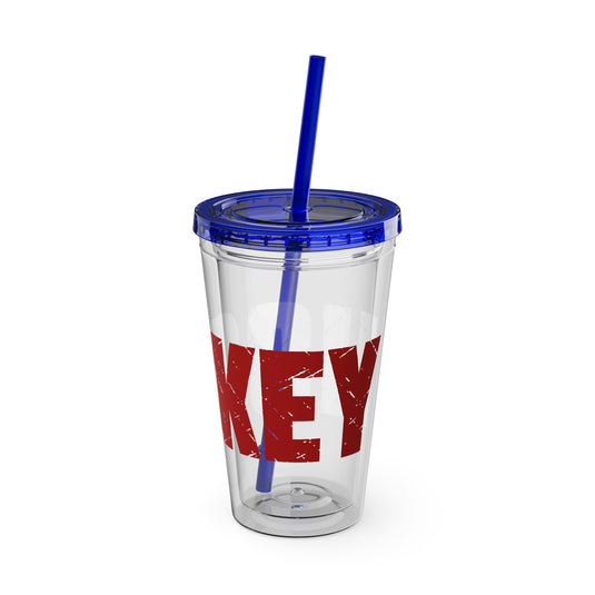 Hockey 16 oz Sunsplash Tumbler with Straw