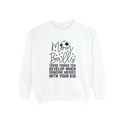 Mom Balls Soccer Adult Unisex Premium Crewneck Sweatshirt