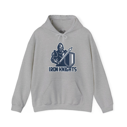 Iron Knights Basic Adult Unisex Hooded Sweatshirt w/Knight Design