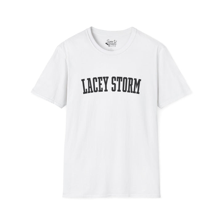 Lacey Storm Unisex Adult T-Shirt - Plain Text Design