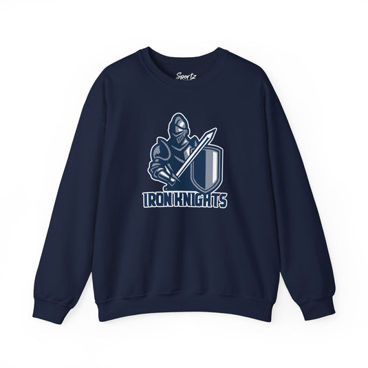 Iron Knights Basic Adult Unisex Crewneck Sweatshirt W/Knight Logo Only