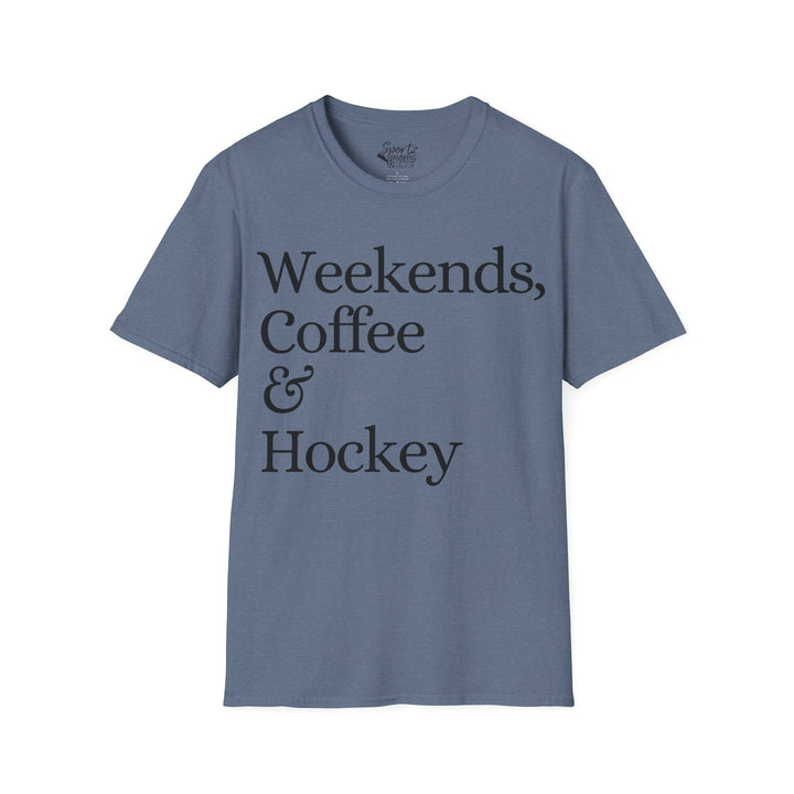 Weekends Coffee & Hockey Adult Unisex T-Shirt