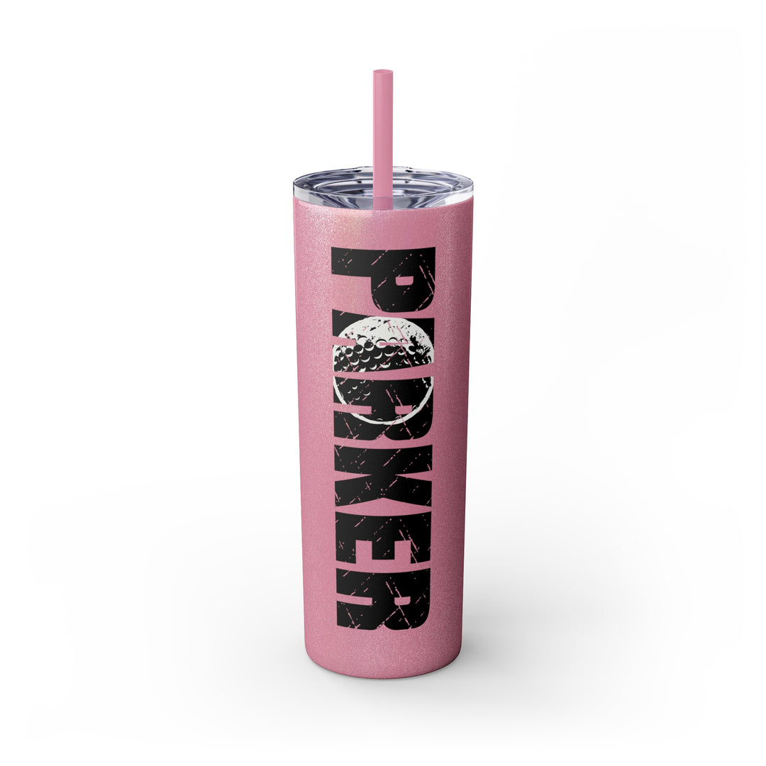 Golf 20oz Skinny Tumbler with Straw w/Custom Name