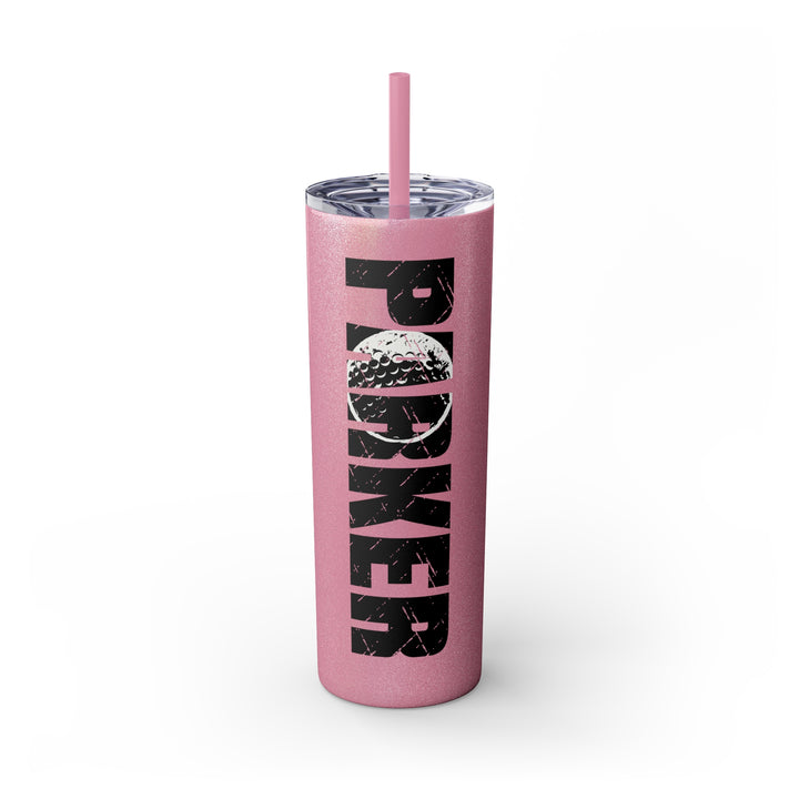 Golf 20oz Skinny Tumbler with Straw w/Custom Name