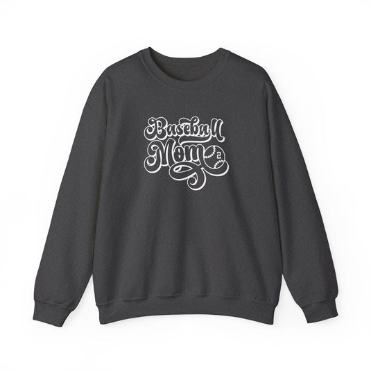 Baseball Mom Personalized Adult Unisex Basic Crewneck Sweatshirt