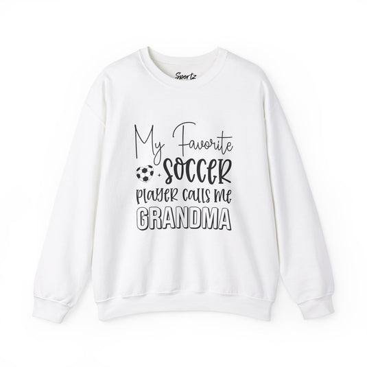 My Favorite Soccer Player (Grandma Version) Adult Unisex Basic Crewneck Sweatshirt