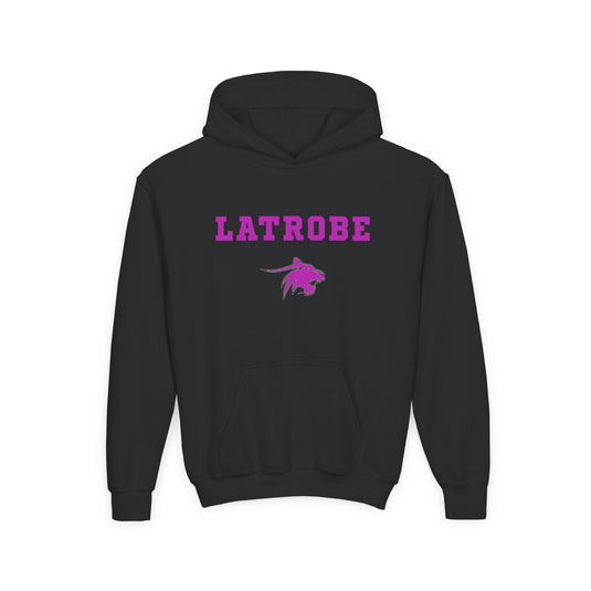 Latrobe Boys Soccer Unisex Youth Basic Hooded Sweatshirt - Cancer Design