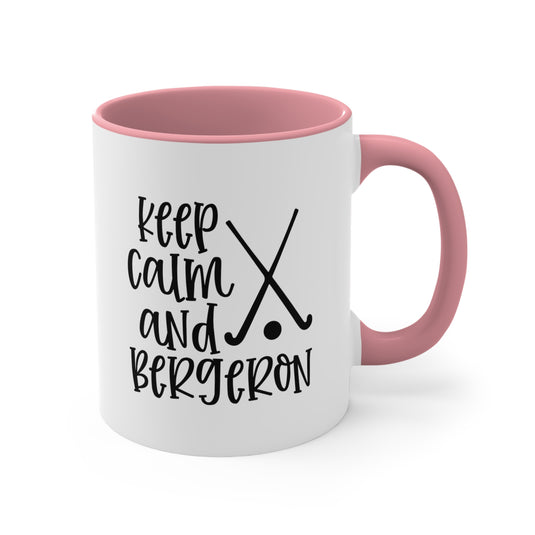 Keep Calm and Bergeron 11oz Hockey Accent Mug