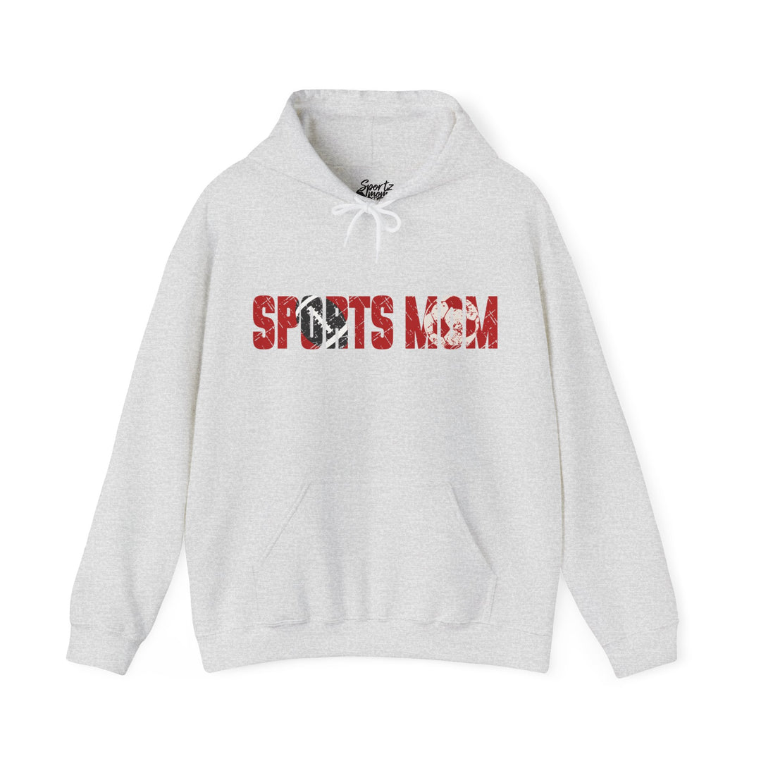 Sports Mom w/Football & Soccer Ball Adult Unisex Hooded Sweatshirt