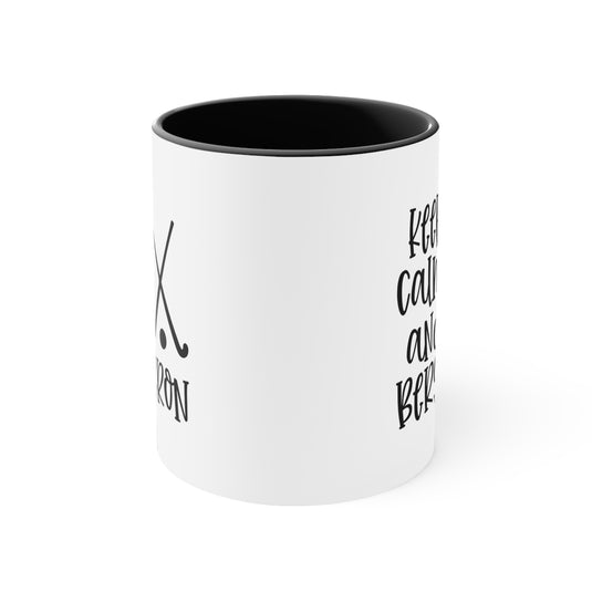 Keep Calm and Bergeron 11oz Hockey Accent Mug